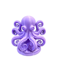 Purple Octopus Sculpture — Detailed 3D Printed Figurine