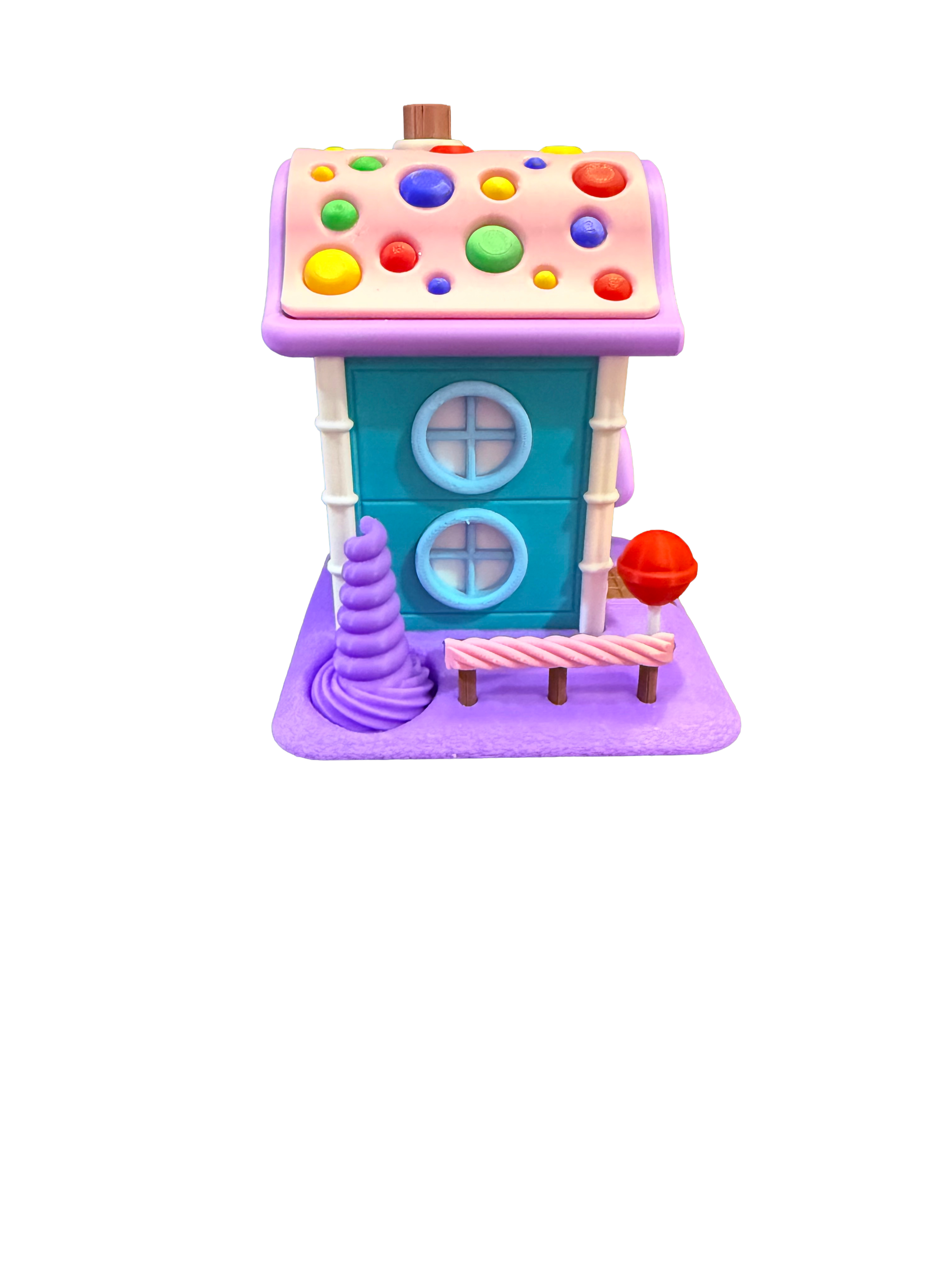 Candy Cottage Fairy House — Whimsical 3D Printed Sweet Shop Decor