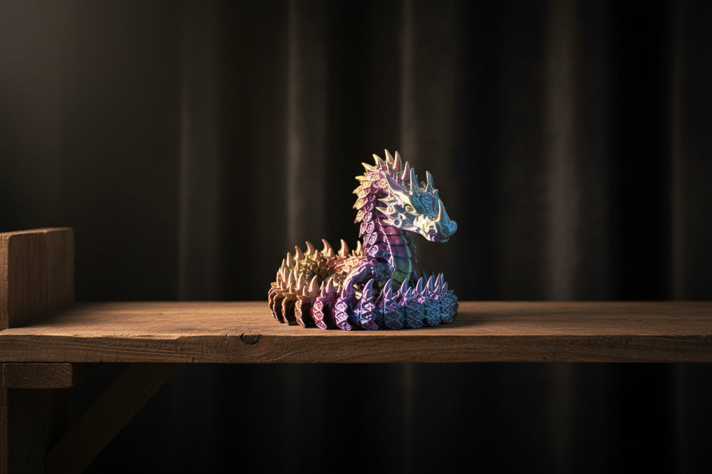 Articulated Ice Dragon — 3D Printed Fantasy Decor