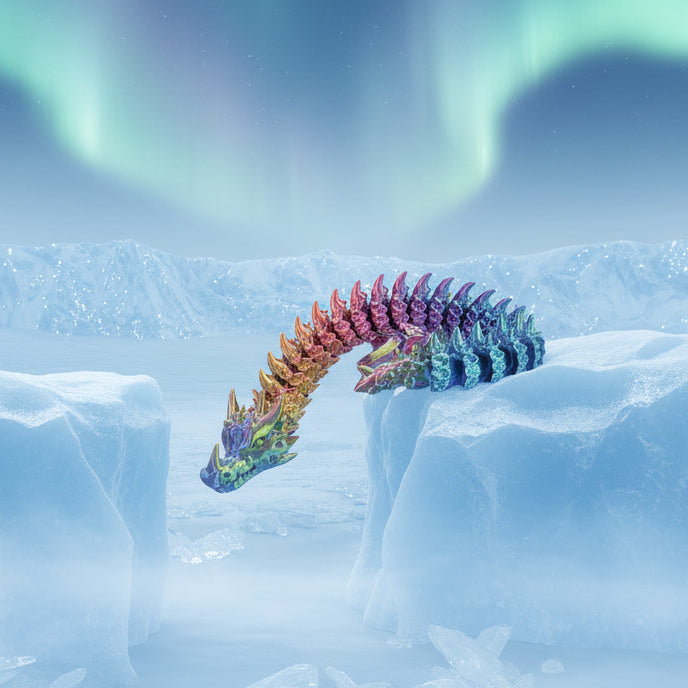 Articulated Ice Dragon — 3D Printed Fantasy Decor