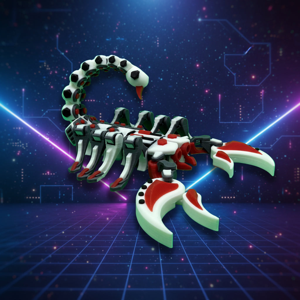 Cyber Robot Scorpion – Articulated 3D Printed Toy