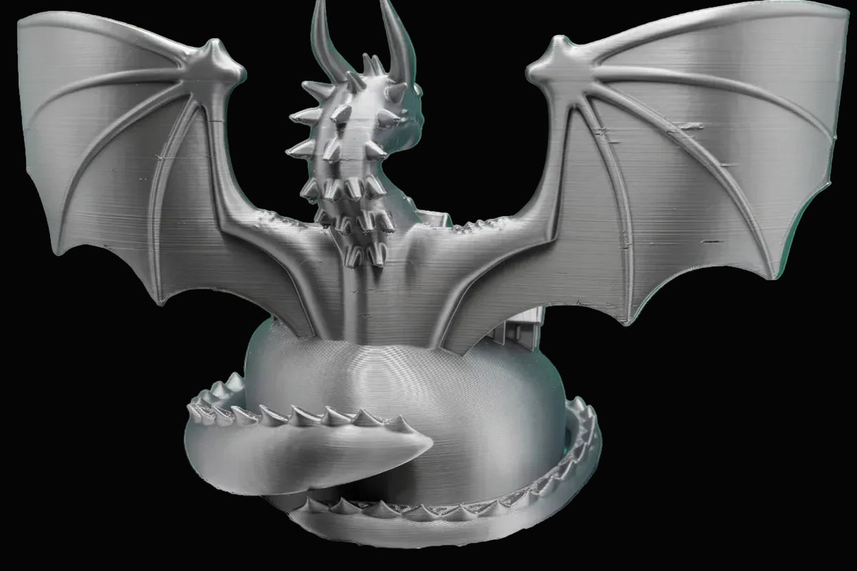 Dragon Guardian Village Statue – 3D Printed Fantasy Sculpture