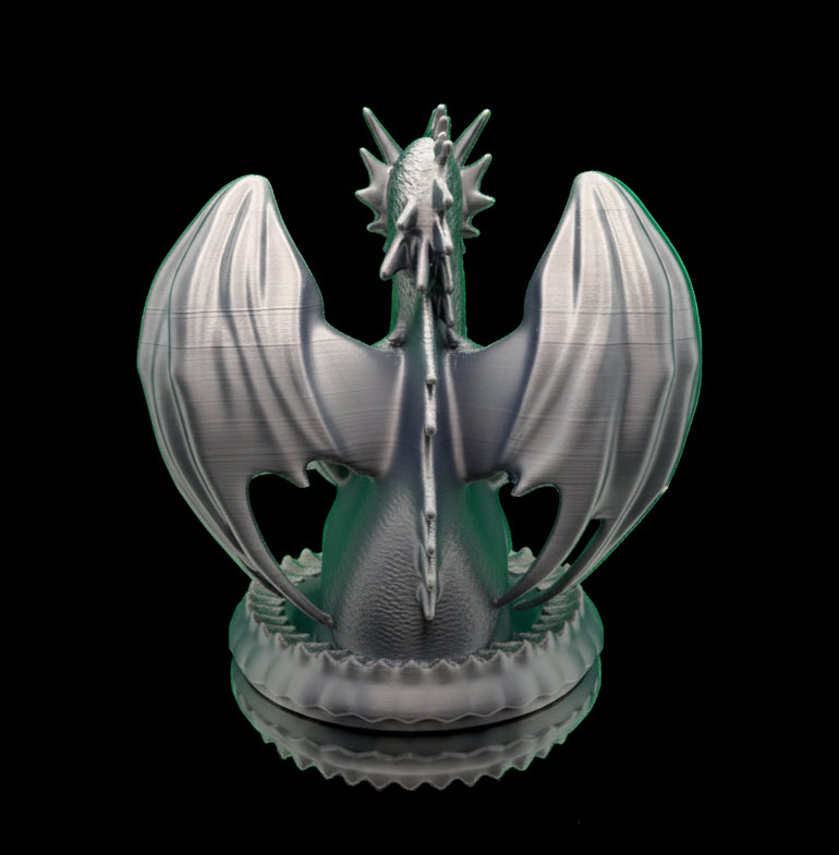 Resting Dragon Statue – 3D Printed Fantasy Sculpture