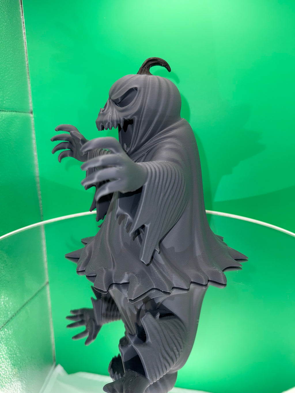 Pumpkin Head Ghost – 3D Printed Halloween Sculpture