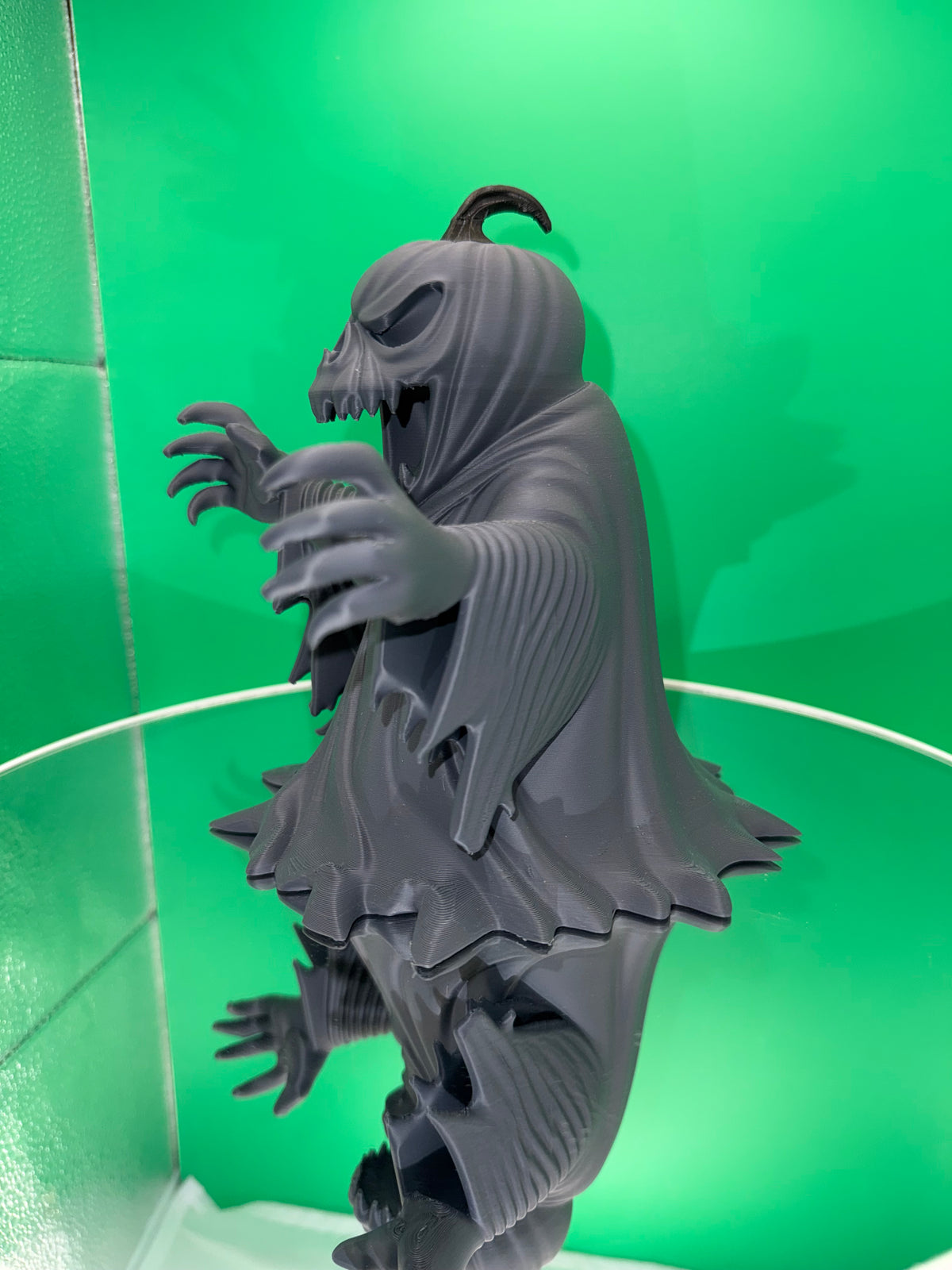 Pumpkin Head Ghost – 3D Printed Halloween Sculpture