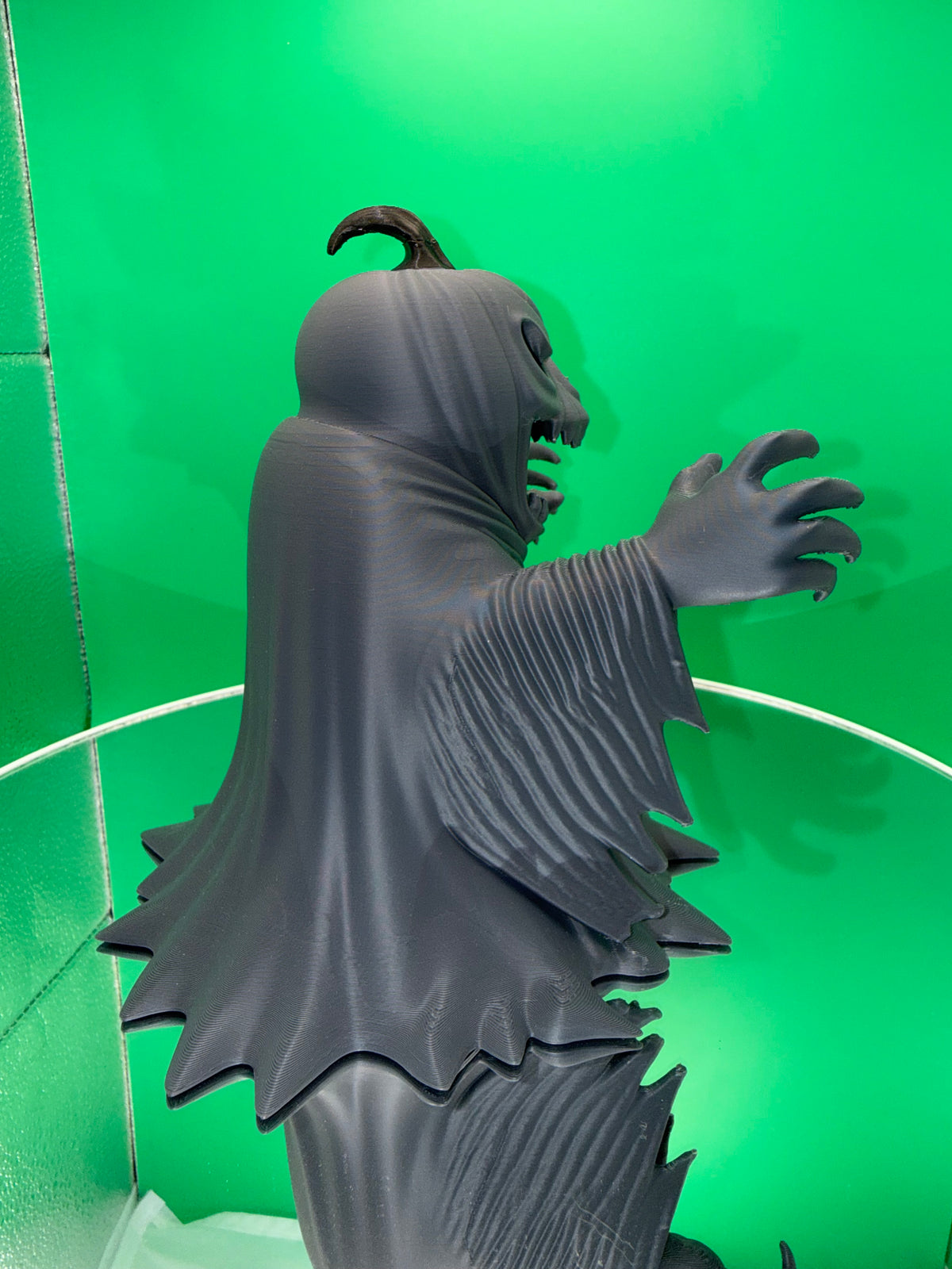 Pumpkin Head Ghost – 3D Printed Halloween Sculpture