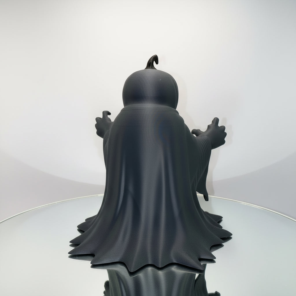 Pumpkin Head Ghost – 3D Printed Halloween Sculpture