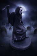 Masked Ghost Statue – 3D Printed Horror Halloween Sculpture
