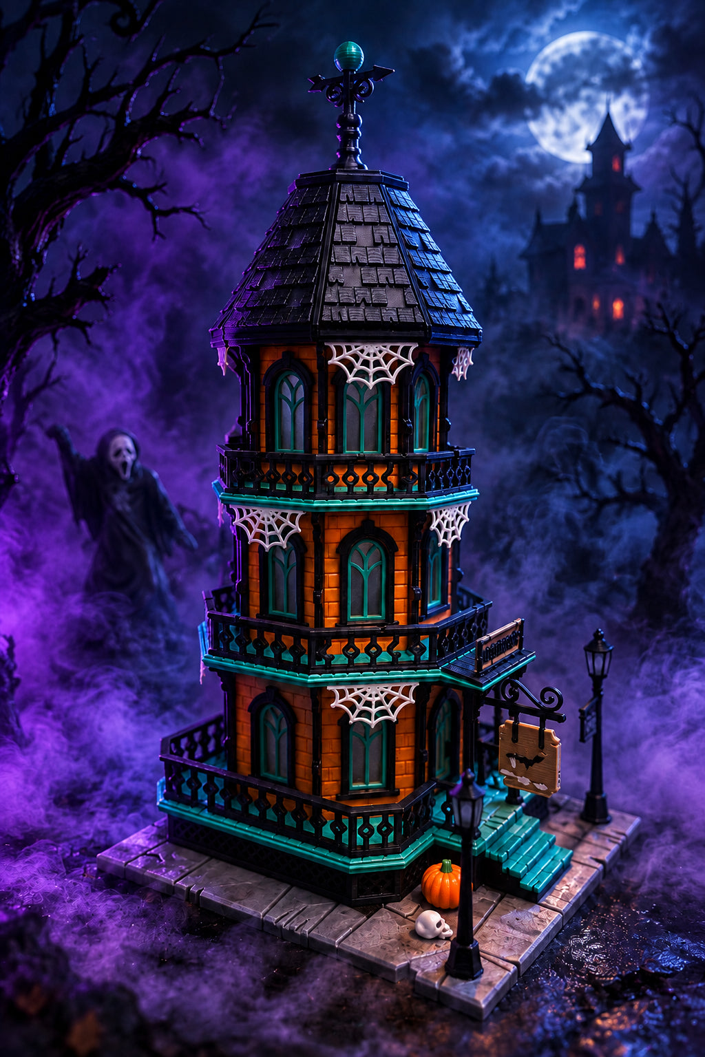Lighted Haunted House – 3D Printed Halloween Decor