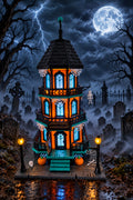 Lighted Haunted House – 3D Printed Halloween Decor
