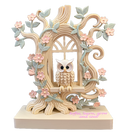 Personalized Owl in Enchanted Tree Window
