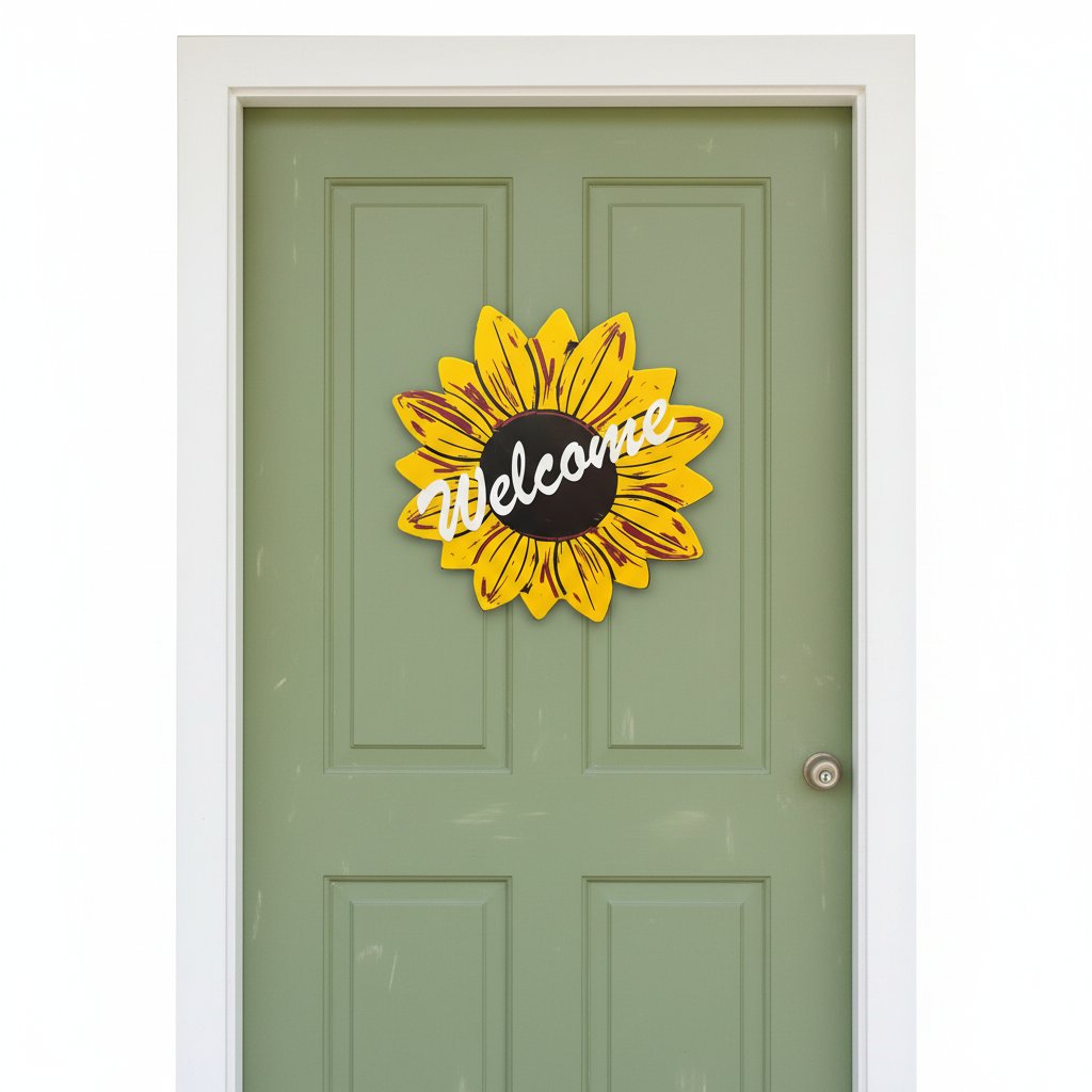 Sunflower Welcome Sign