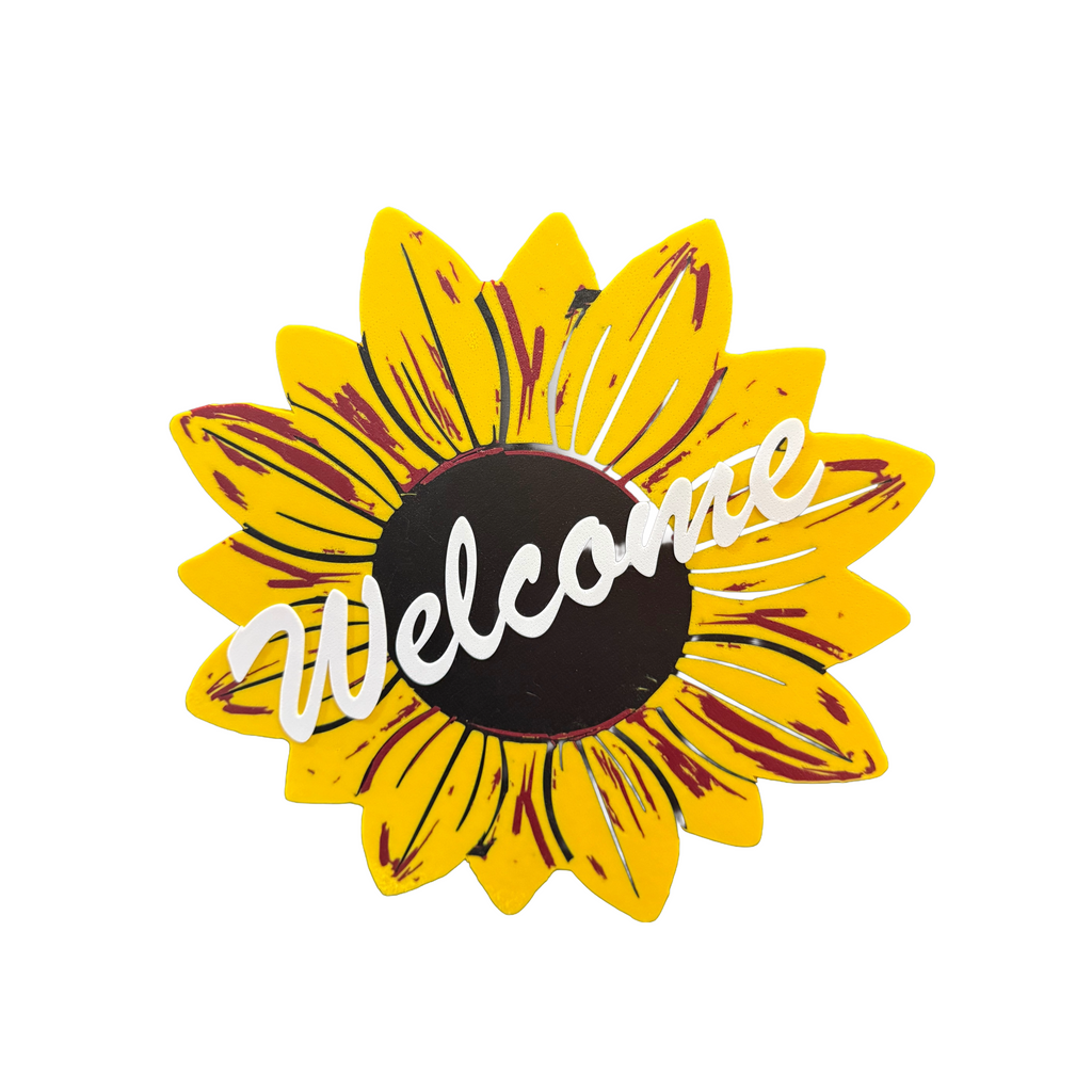 Sunflower Welcome Sign