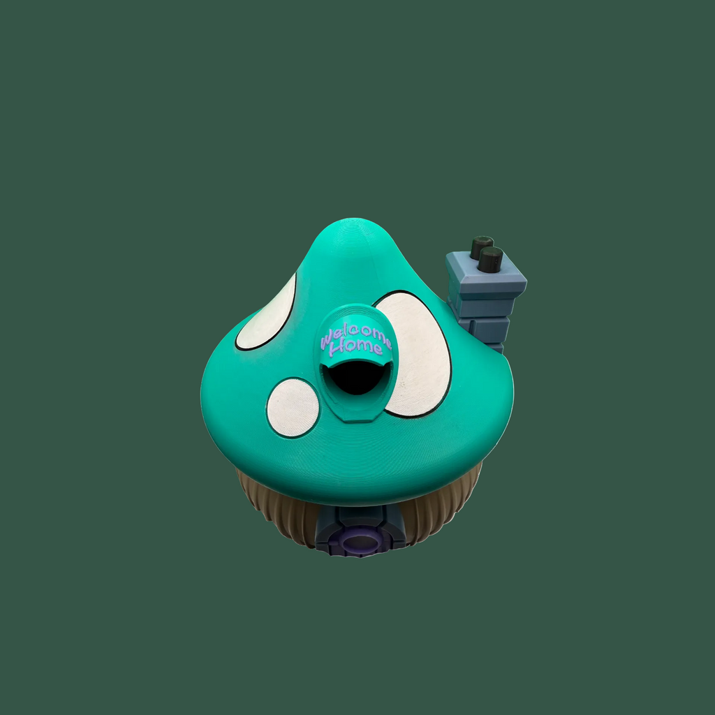 3D Printed Mushroom Birdhouse – Whimsical Outdoor & Garden Decor